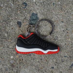 Nike Air Jordan Retro 11 BRED Low Shoe Keychain